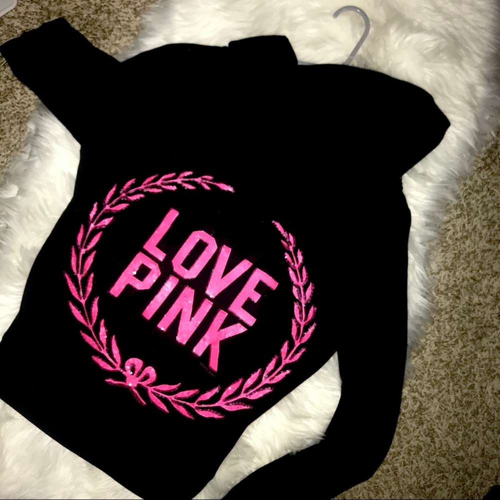 VS PINK SEQUIN BLING SWEATSHIRT